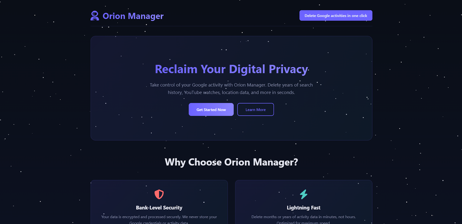 Orion Manager