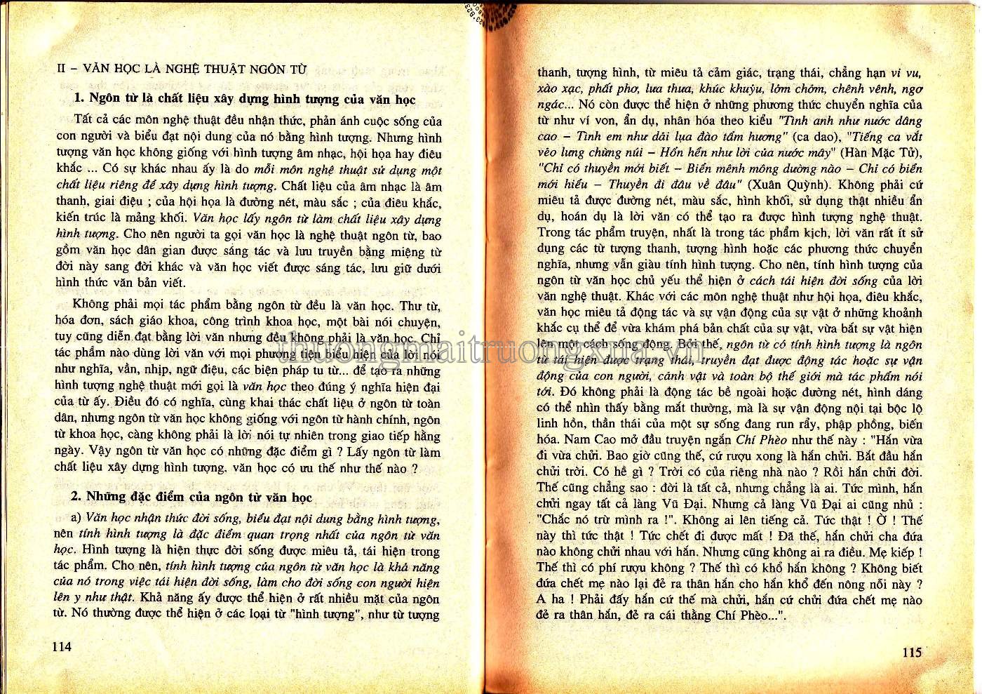 Văn học 10 (tập 2 - 2002) - Trang 58