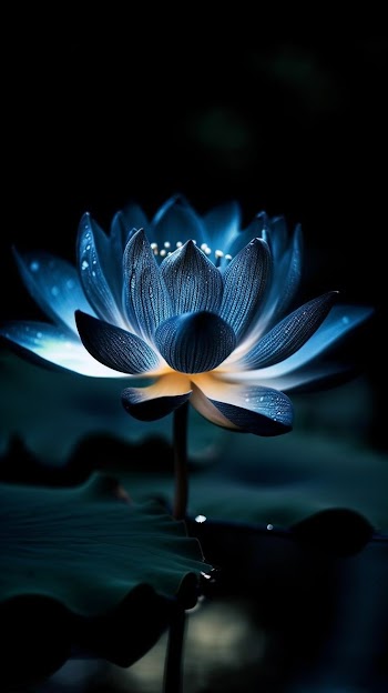 Glowing Lotus Flower Picture