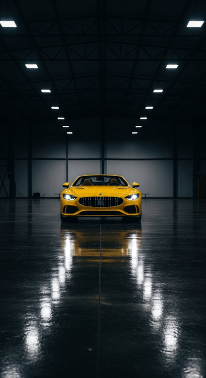 Yellow Convertible Garage