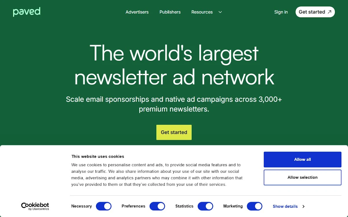 Captura de Newsletter Sponsorship Template