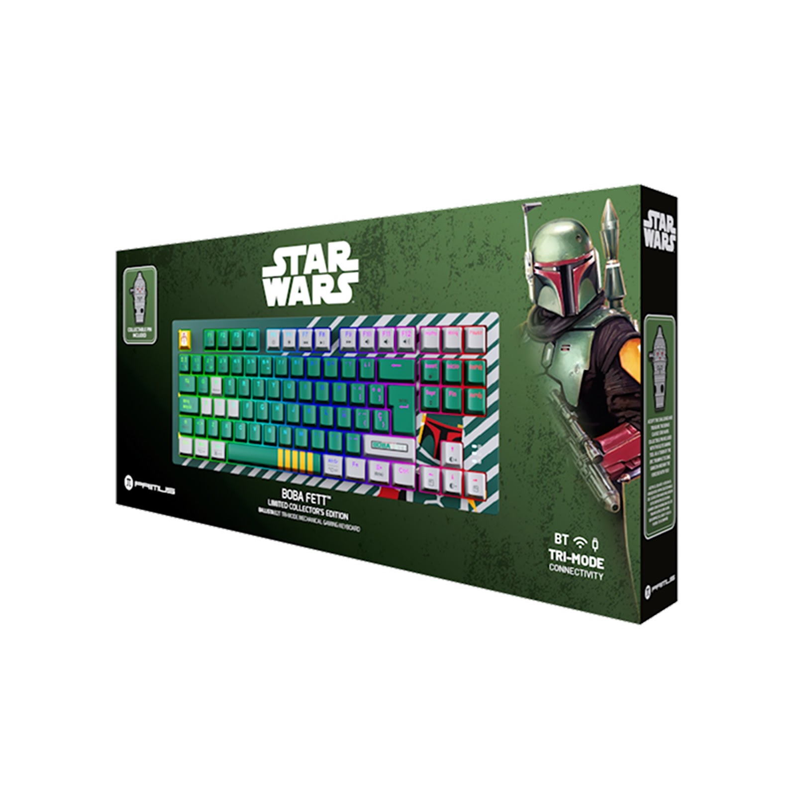 TECLADO PRIMUS STARWARS BOBA FETT BALLISTA82T TRIMODE