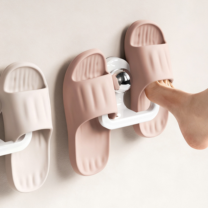 Shoe hanger with suction cup, hole-free