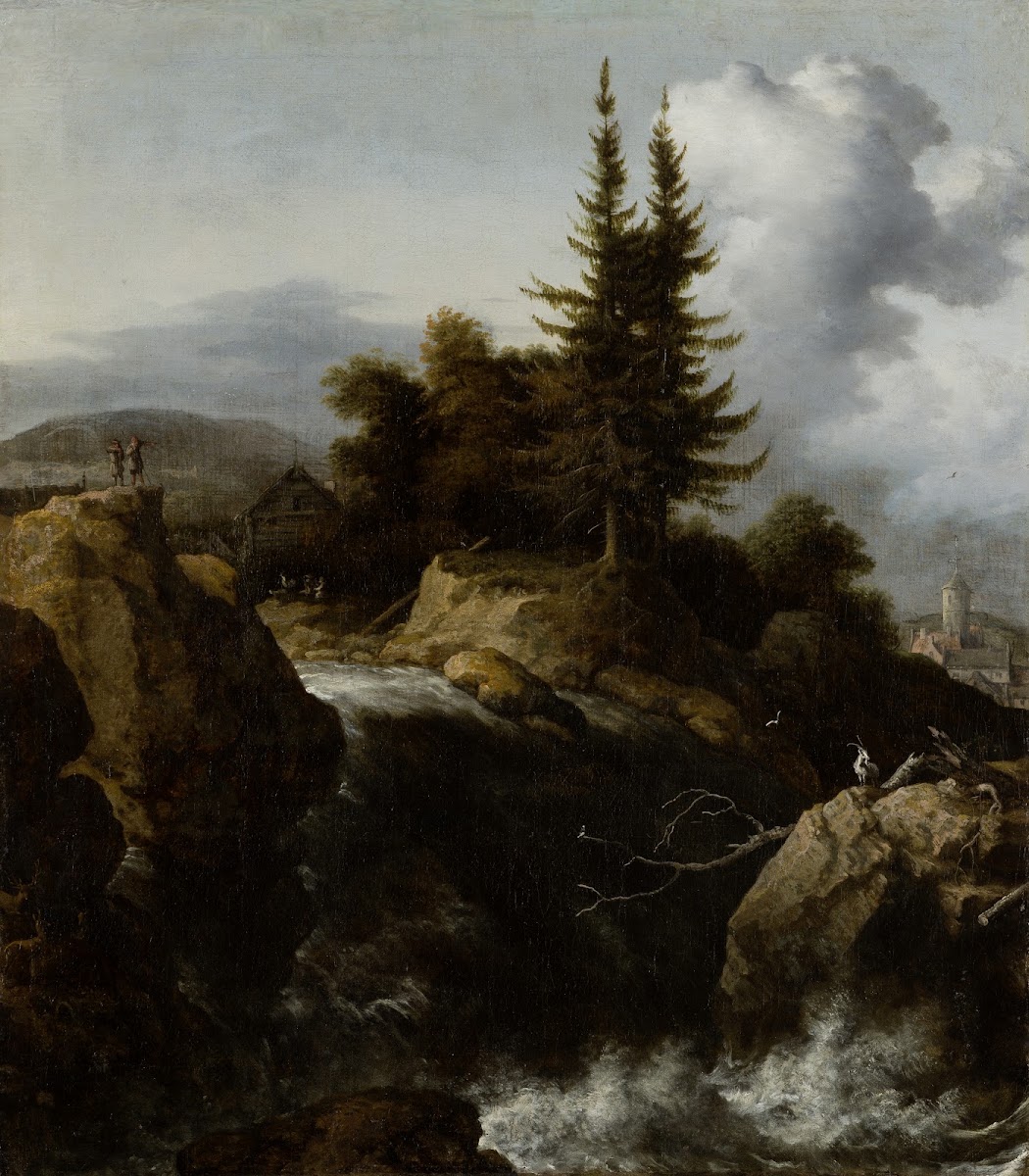 Landscape with Waterfall ca 1650 1660