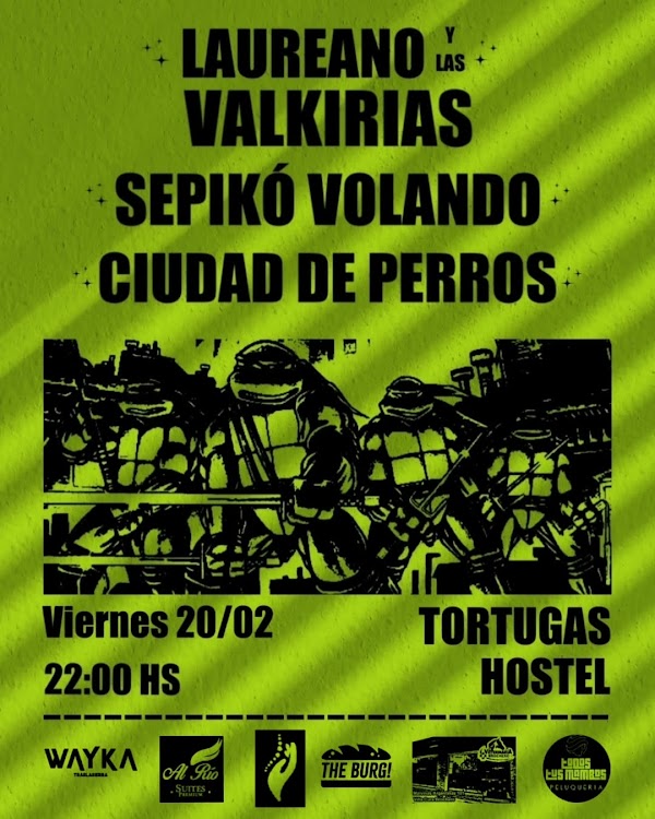 LAUREANO Y LAS VALKIRIAS, SEPIKÓ VOLANDO Y CIUDAD DE PERROS