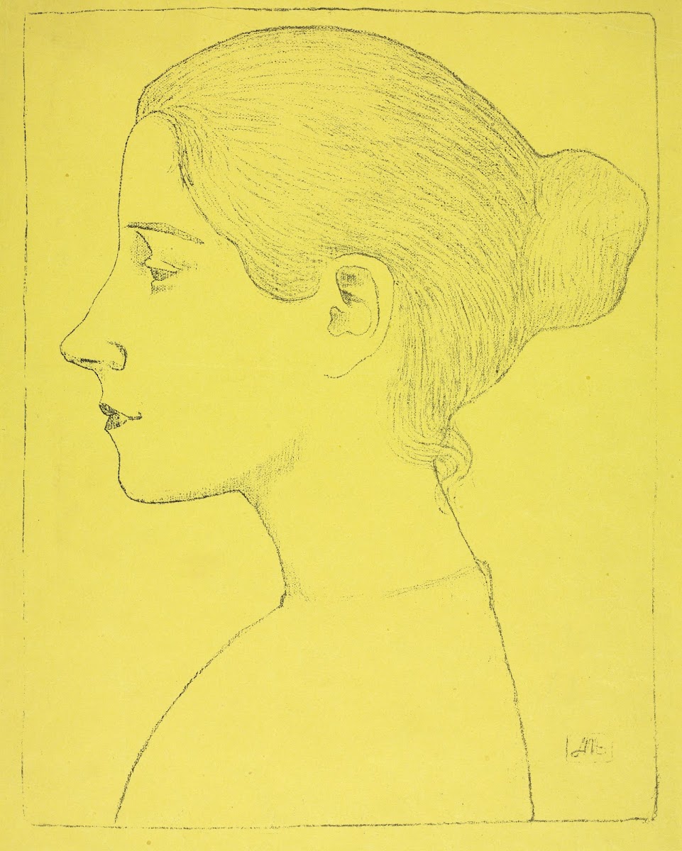 Portrait of a Young Woman Profil de jeune fille c 1893