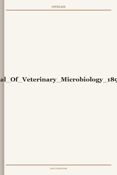 Manual Of Veterinary Microbiology 1894