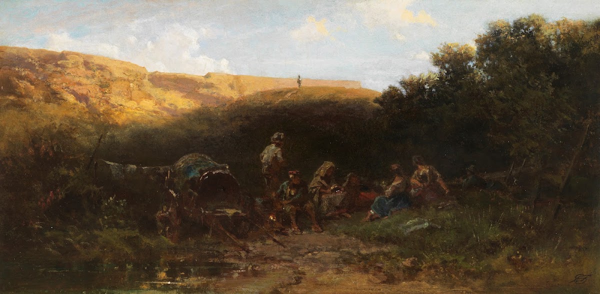 Lagernde Karrner Rast der Streuner 1870