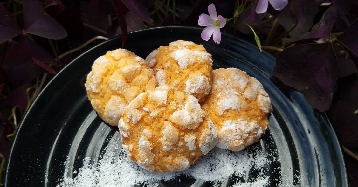 Orange crinkle cookies