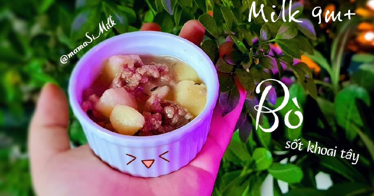 Bò sốt khoai tây - 8m+