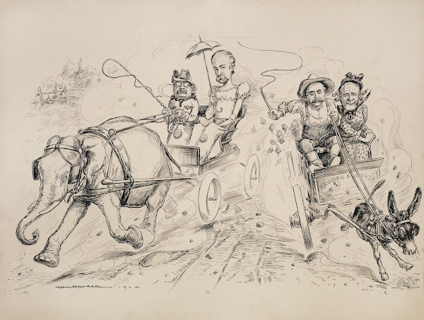 President Theodore Roosevelt and Vice Presidential candidate Charles Fairbanks d