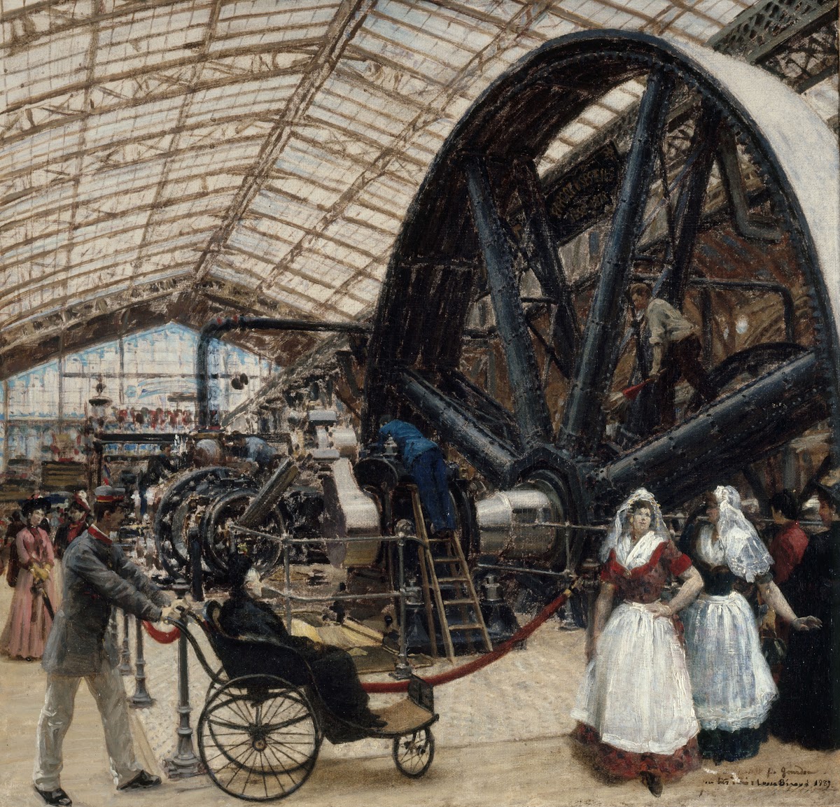 Intérieur de la galerie des machines à lexposition universelle de 1889 1889
