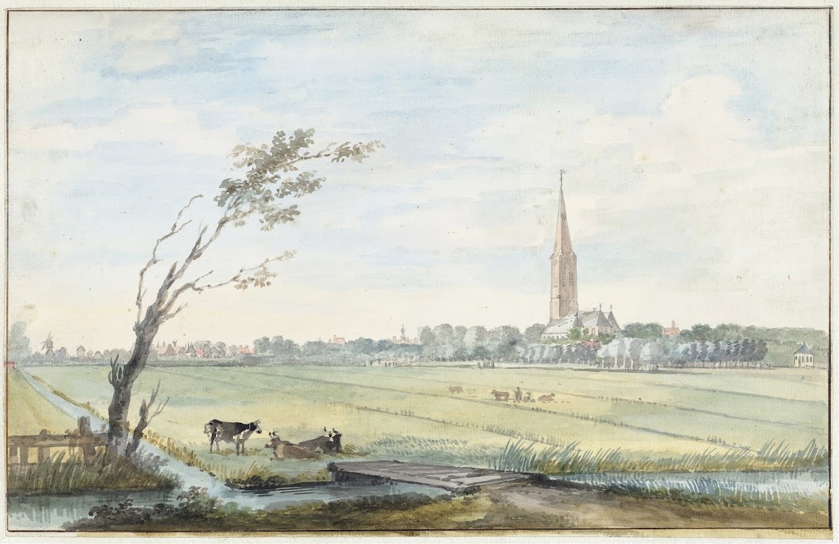 Het dorp s Gravezande 1745