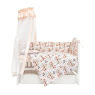 Bedding set for a baby crib 8 el Twins Standard New Indian friends white/orange
