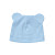 Шапочка Twins для новонароджених трикотаж з вушками (0-3 міс) блакитний