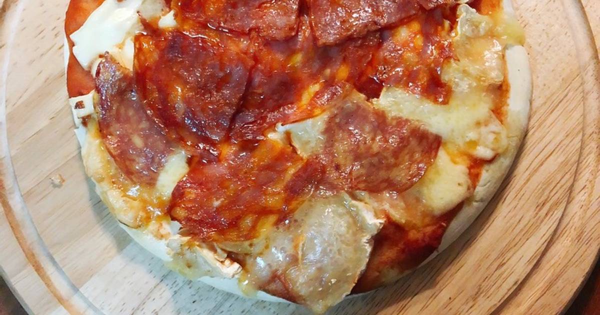 Pizza 🍕 triple cheese (phô mai và thịt nguội Ý)