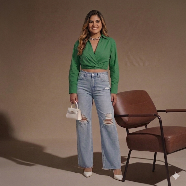 Crop Top Verde Esmeralda