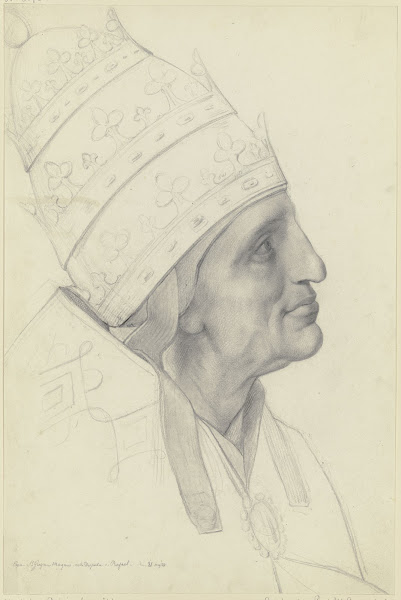 Papst Gregor der Große aus Raffaels Disputa 1823
