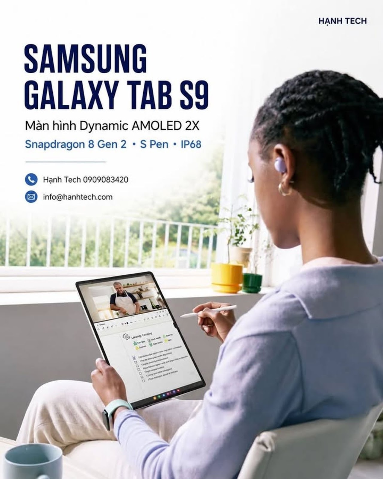 Samsung Galaxy Tab S9 chính hãng Việt Nam – thông số đặc biệt cần lưu ý

1. Cấu ...