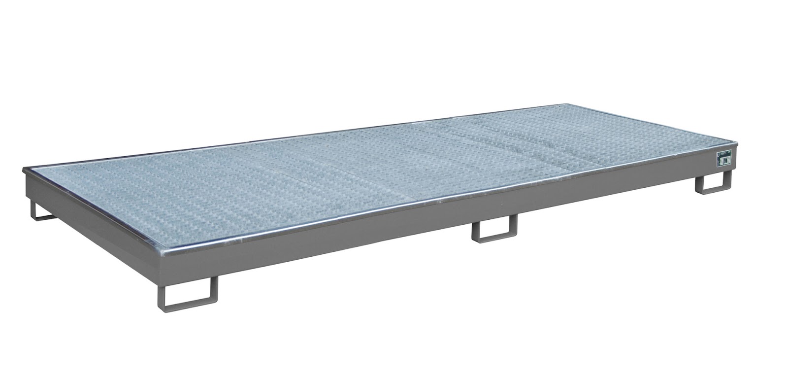 Stellingopvangbak met PE-binnenbak Stellingopvangbak RW-GR 3300-1 PE, gelakt, Muisgrijs