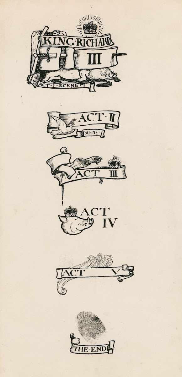 King Richard III Headings 1900