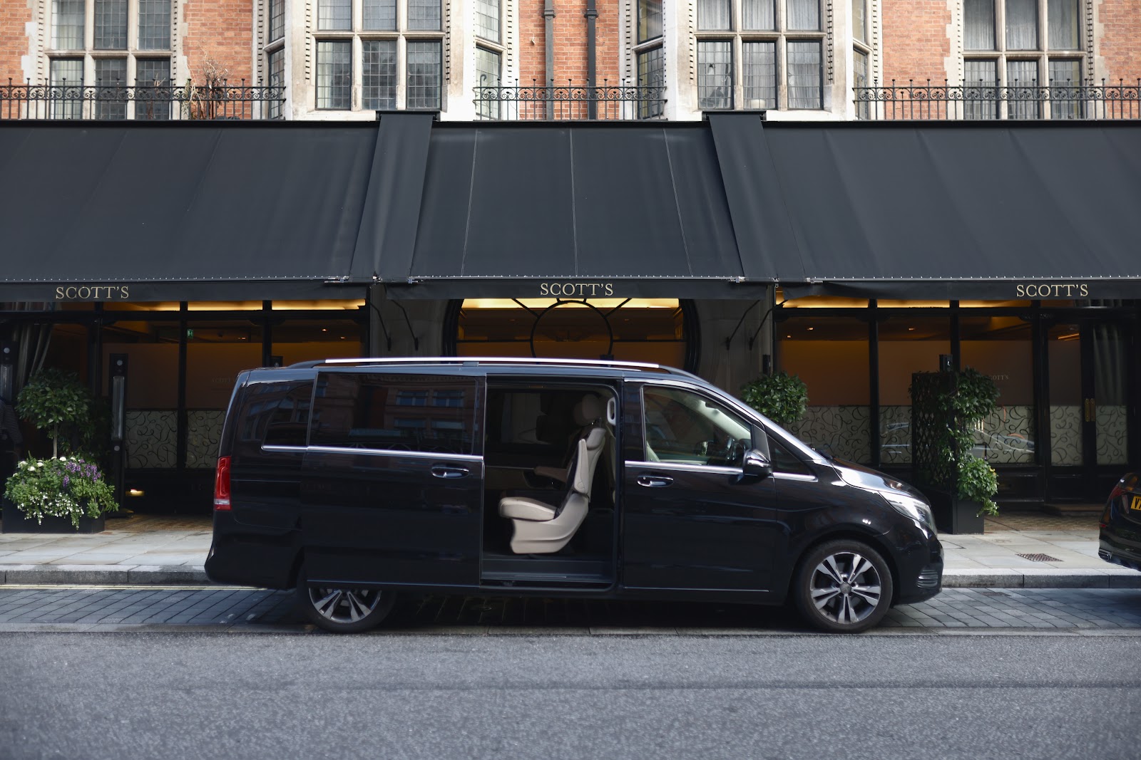 Limotak MPV outside a London venue
