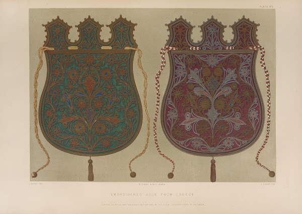 Embroidered bags from Greece 1851   1853