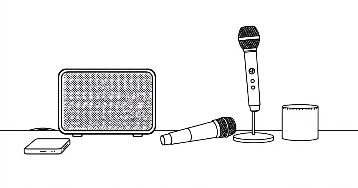 피드백 루프 원인 휴대용 스피커 마이크 하울링 방지 이미지