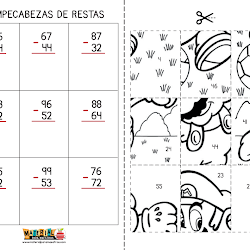 Rompecabezas de restas Mario Bros