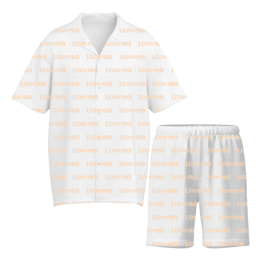 AOP MEG Brazilian Collar Shirt & AOP Beach Shorts (Polyster)