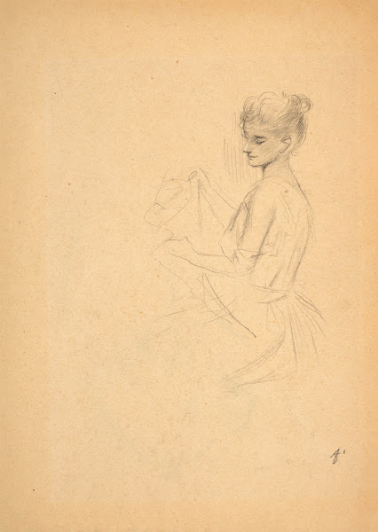 Study of a woman in profile