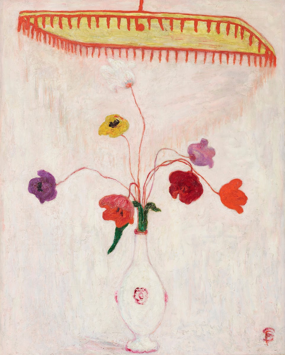 Tulips Under a Canopy circa 1925