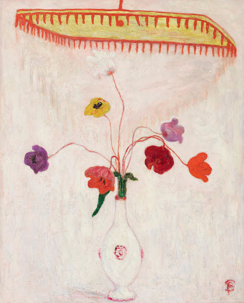Tulips Under a Canopy circa 1925