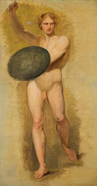 Jüngling mit Schild