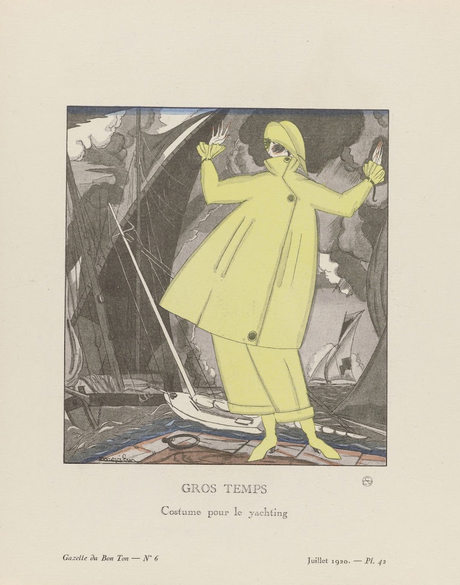 Gros temps Costume pour le yachting 1920