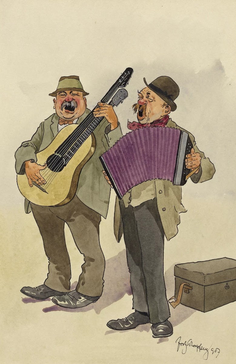 Straßenmusikanten 1907