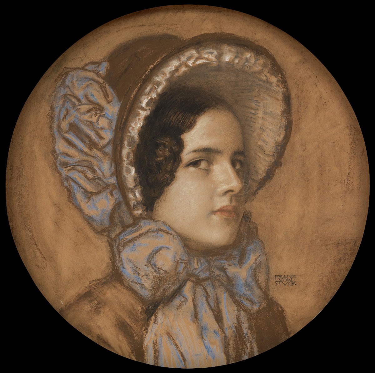 Daughter Mary with a frilly hat 1908