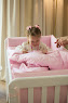 Bedding set for a baby crib 6 el Twins Belle pink