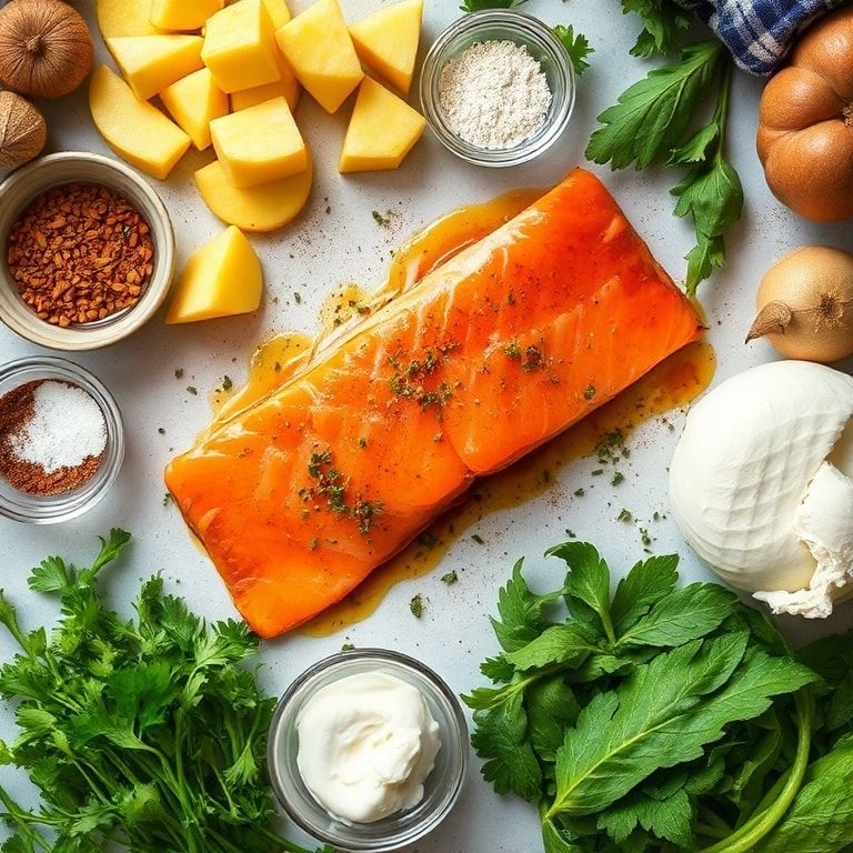 Ingredients for Easy Pineapple Glazed Salmon Recipe for Quick Dinner: Sweet & Savory Delight