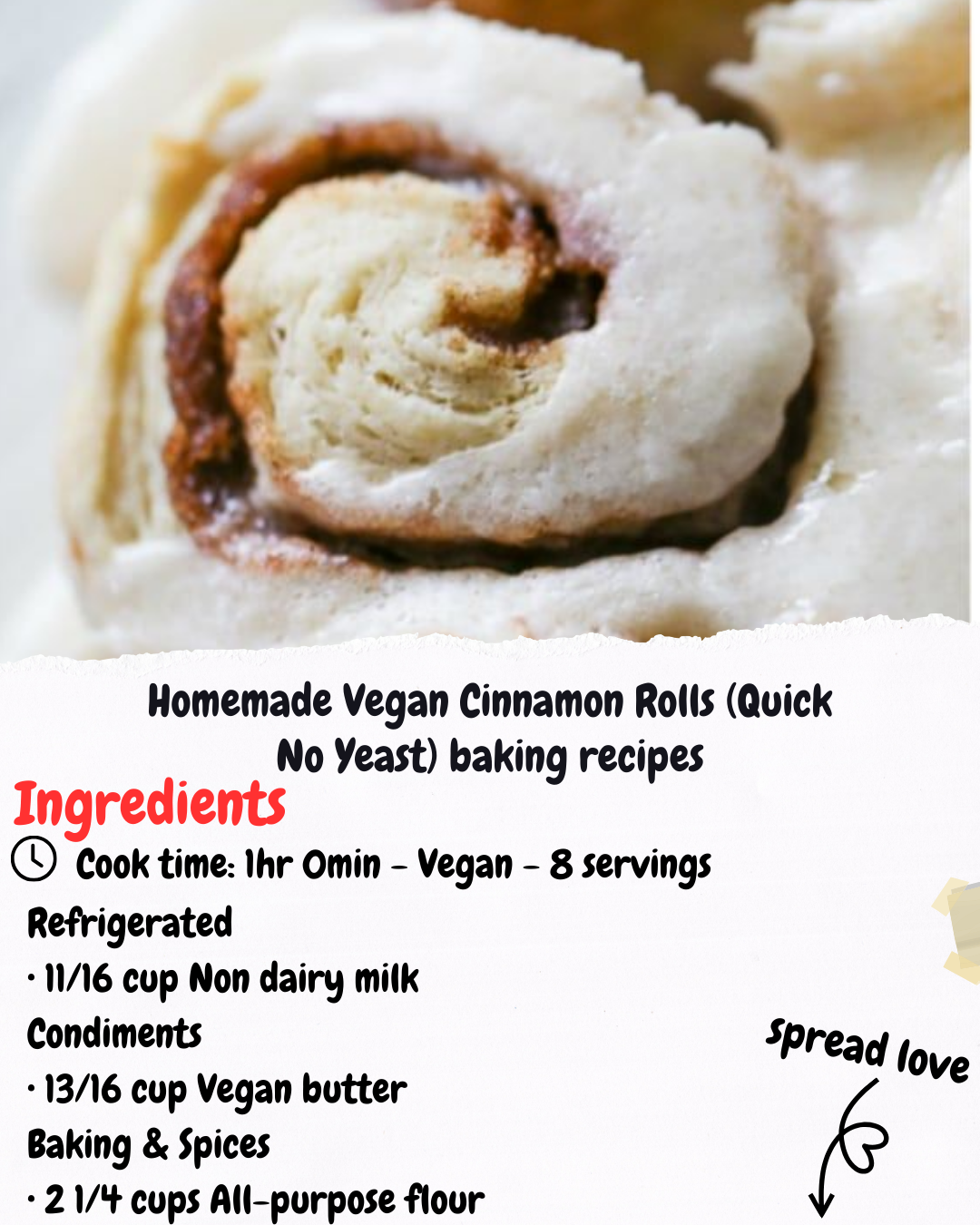 Homemade Vegan Cinnamon Rolls (Quick No Yeast) baking recipes