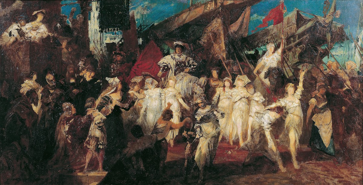 Charles V enters Antwerp 1875