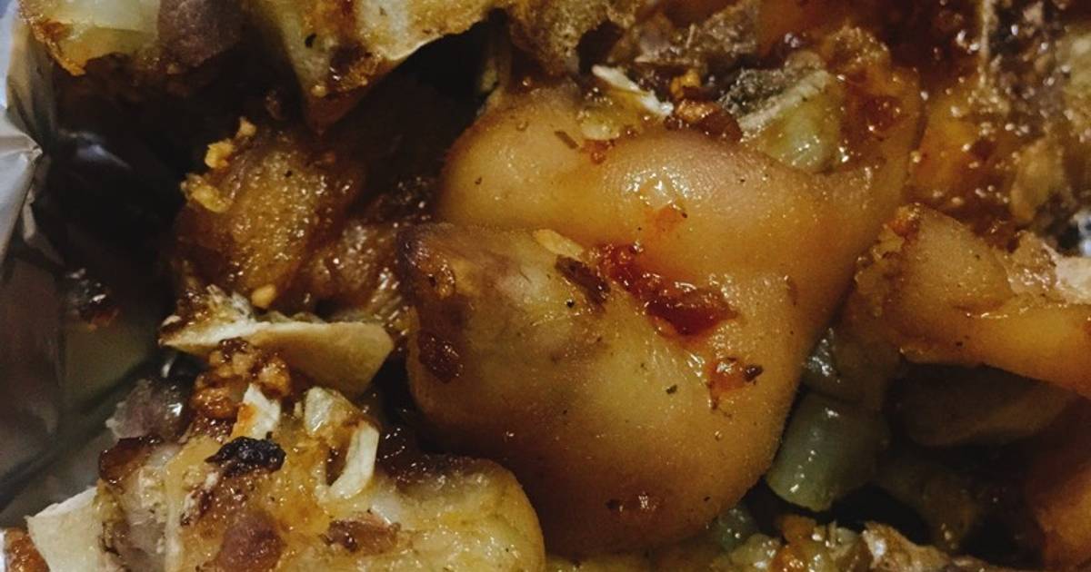 Giò heo chiên tỏi