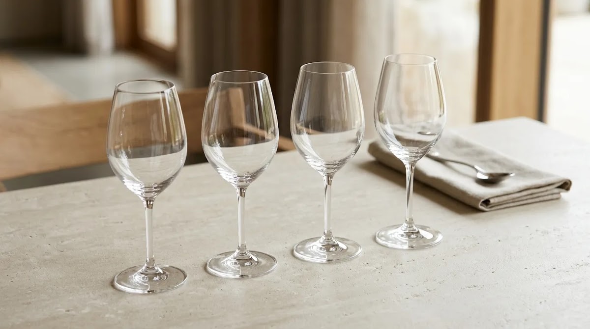 How to choose Champagne by comparing styles with an elegant tasting glass setup