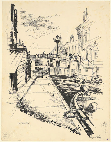 Gezicht te Zaandam 1951