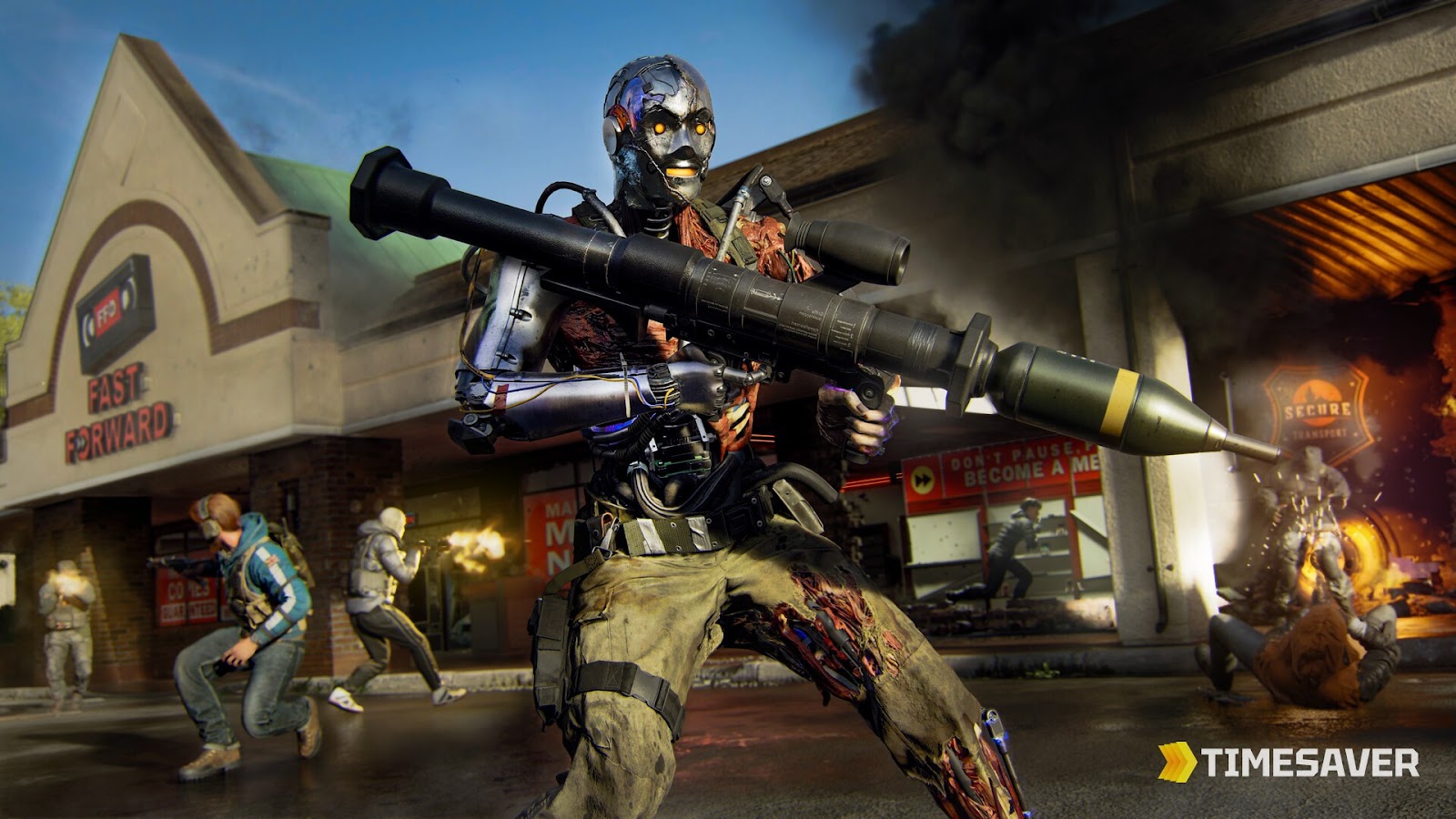 A Call of Duty: Black Ops 6 operator in a firefight