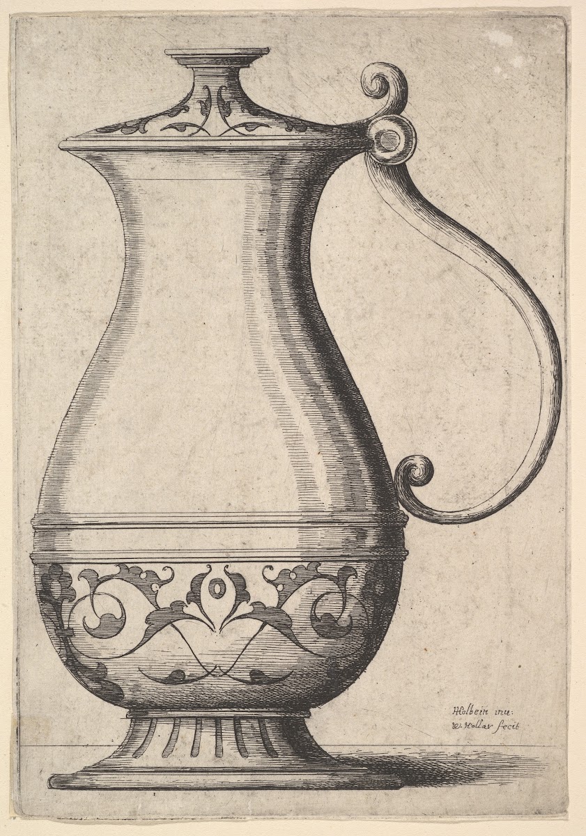 Jug with arabesques on the base 1645
