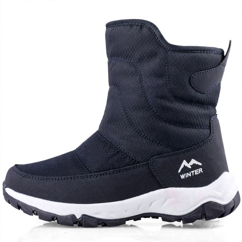 Men's winter boots, lined, slip-resistant