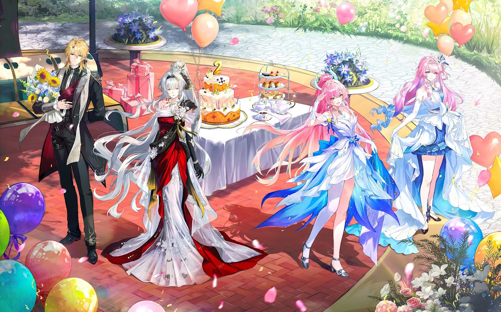 Tower Of Fantasy Anniversary Celebration - Anime Digital Illustration 8K Wallpaper (8000x4993)