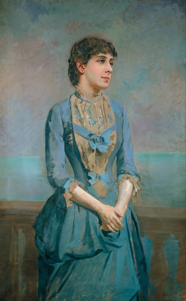 Portrait Of Lluïsa Dulce I Tresserra Marquise Of Castellflorite circa 1880