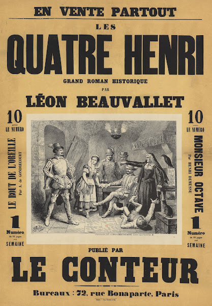 Les Quatre Henri grand roman historique par Léon Beauvalllet 1887